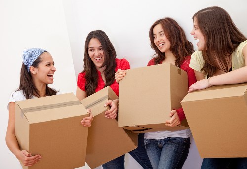Commercial moving team planning a business relocation in Brixton