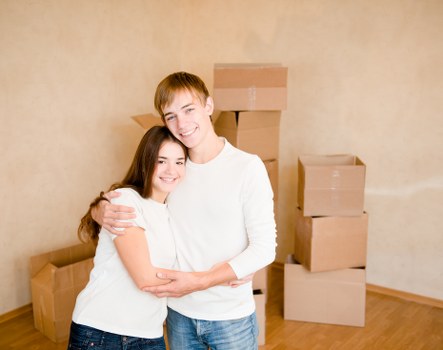 Removal team preparing items safely before a move