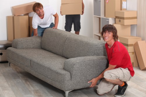 Organised boxes and furniture for student removals in Brixton