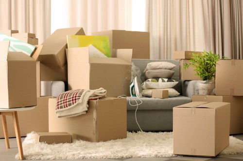 Professional removals van loading household items for a Brixton relocation