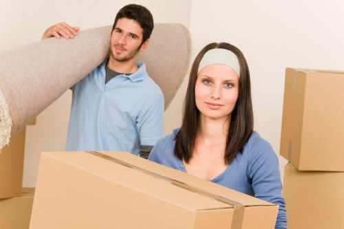 Medium-sized removal van ready for a Brixton residential relocation