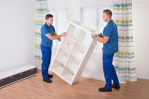 Team loading a removal van with secure and safe packing methods