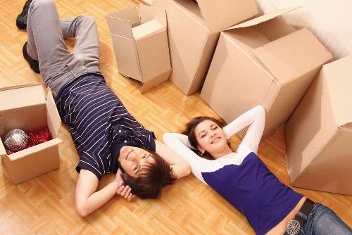Furniture and household items loaded into a van for a Brixton move